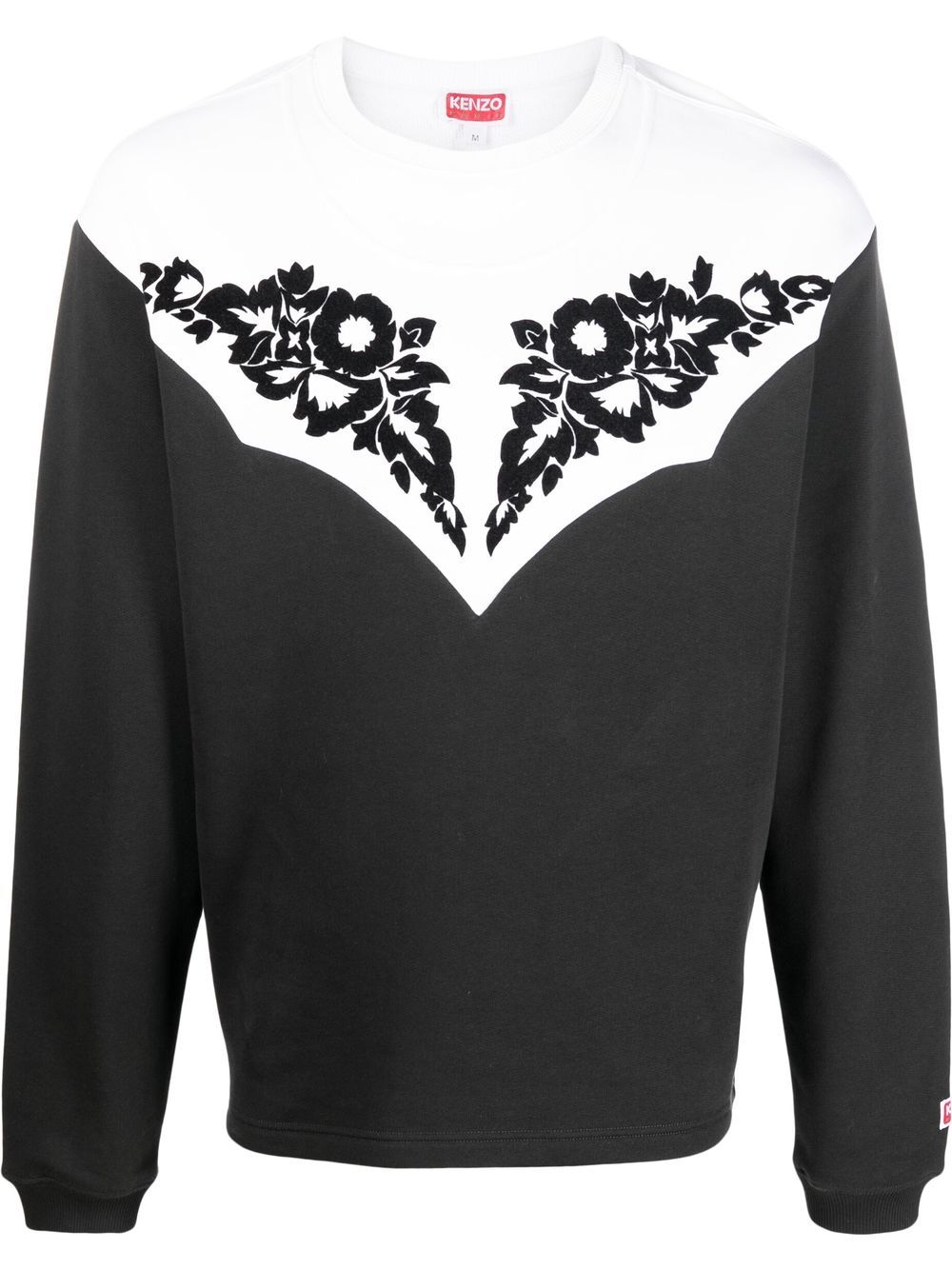 Kenzo floral-print sweatshirt - Black von Kenzo