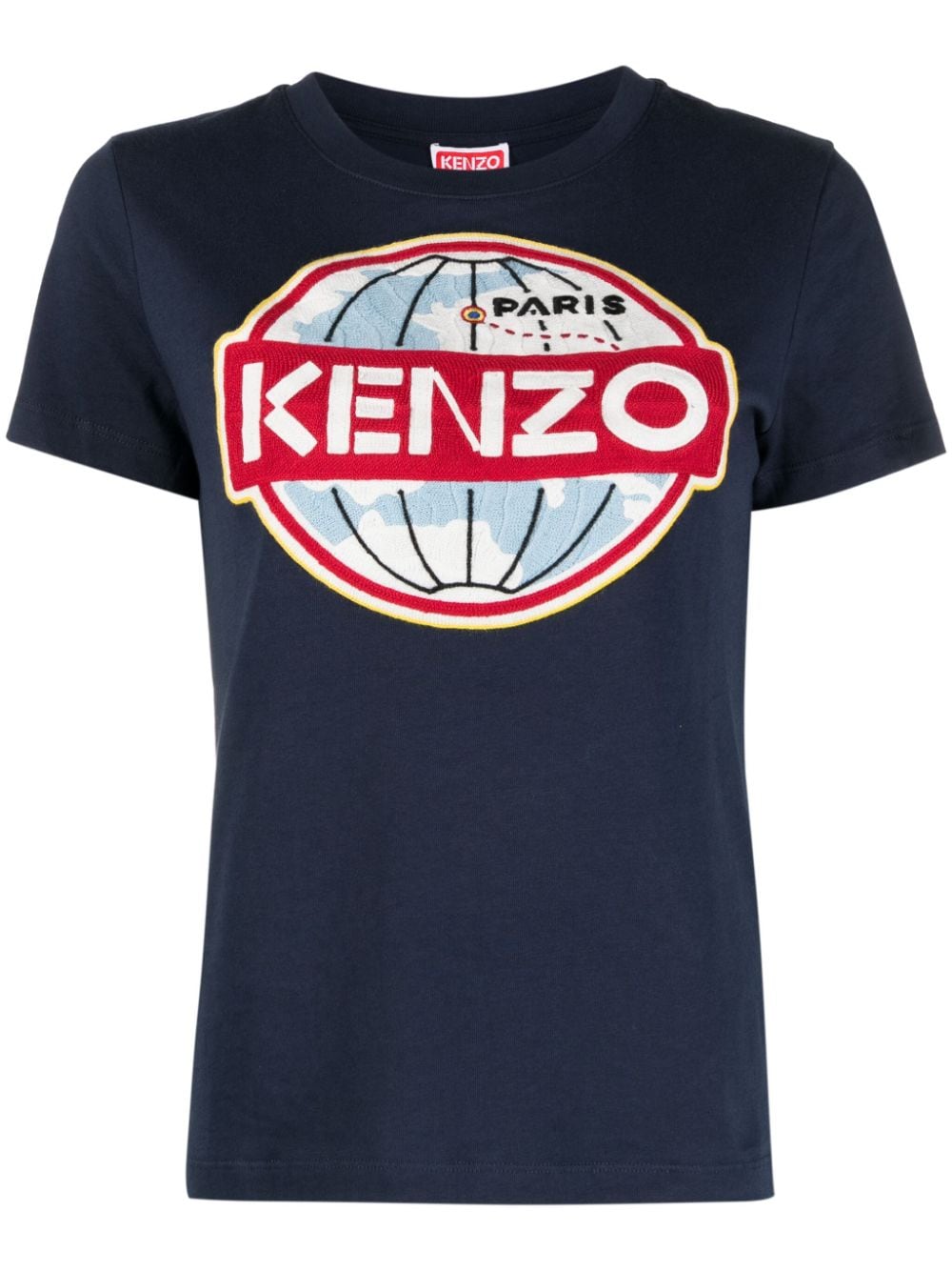 Kenzo graphic-print organic cotton T-shirt - Blue von Kenzo