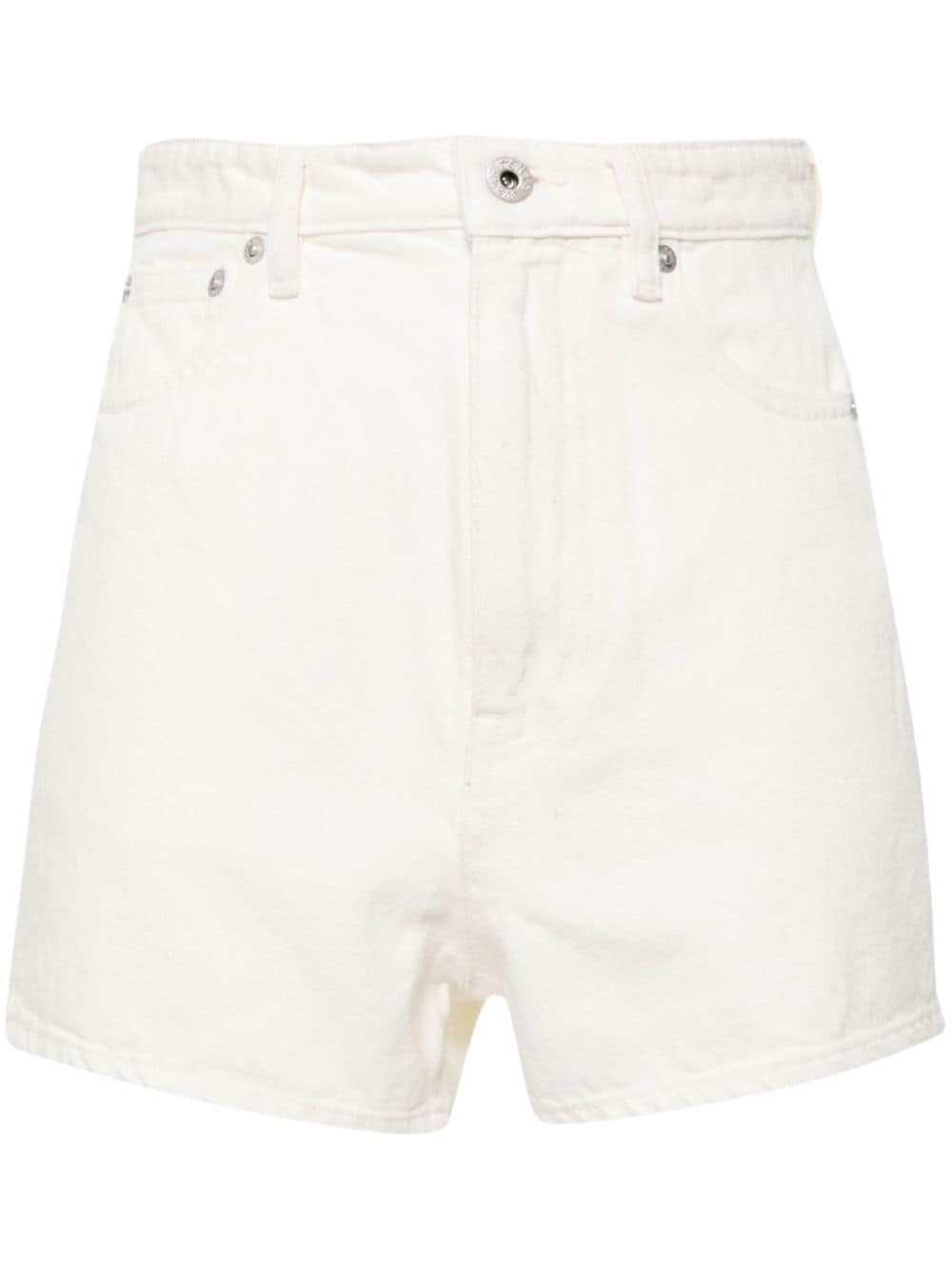 Kenzo high-rise cotton shorts - White von Kenzo