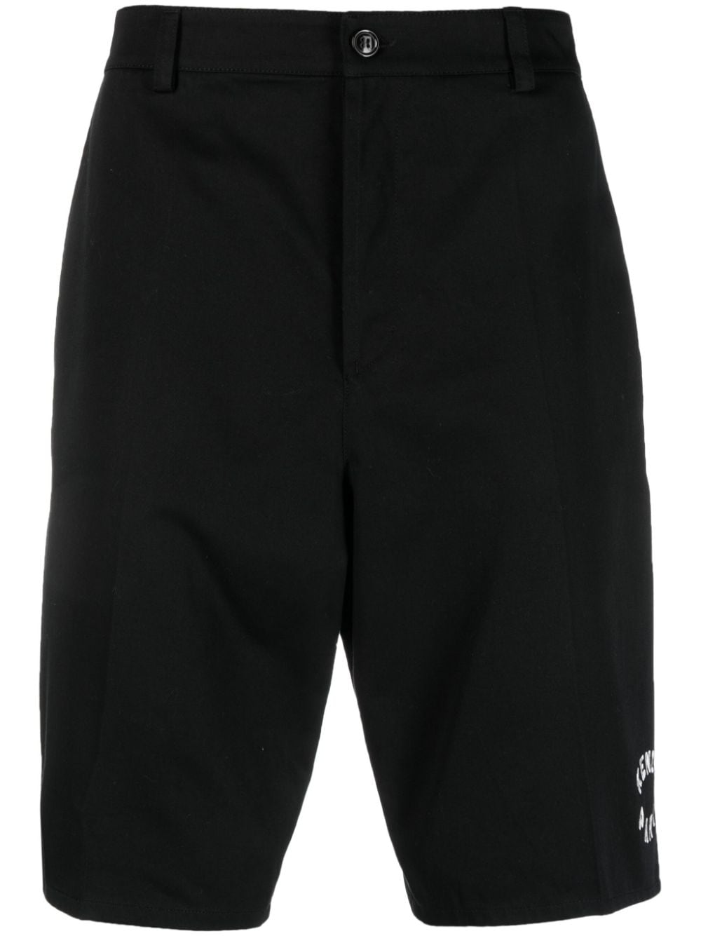 Kenzo logo-embroidered bermuda shorts - Black von Kenzo