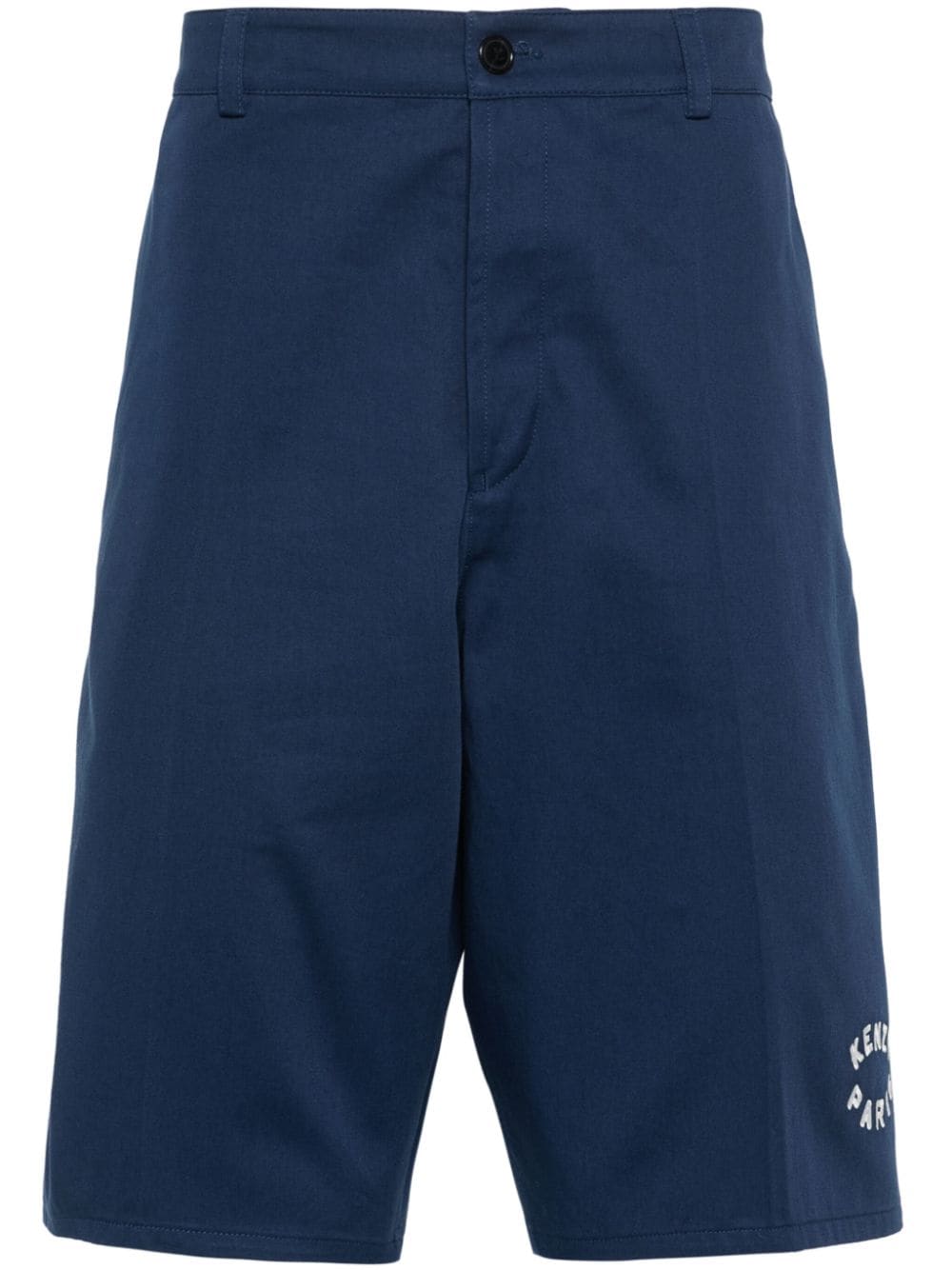 Kenzo logo-embroidered bermuda shorts - Blue von Kenzo