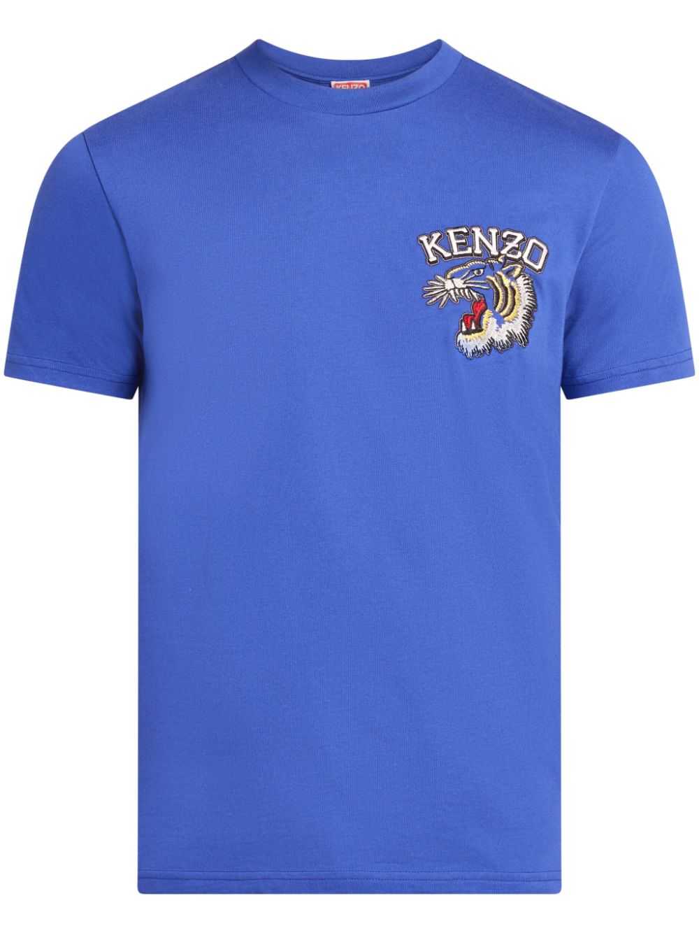 Kenzo logo-embroidered cotton T-shirt - Blue von Kenzo