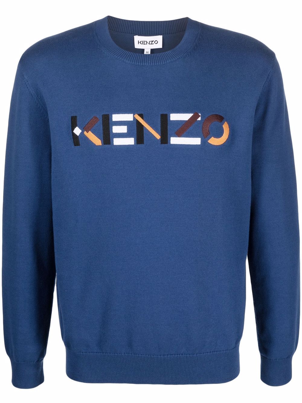 Kenzo logo-lettering jumper - Blue von Kenzo