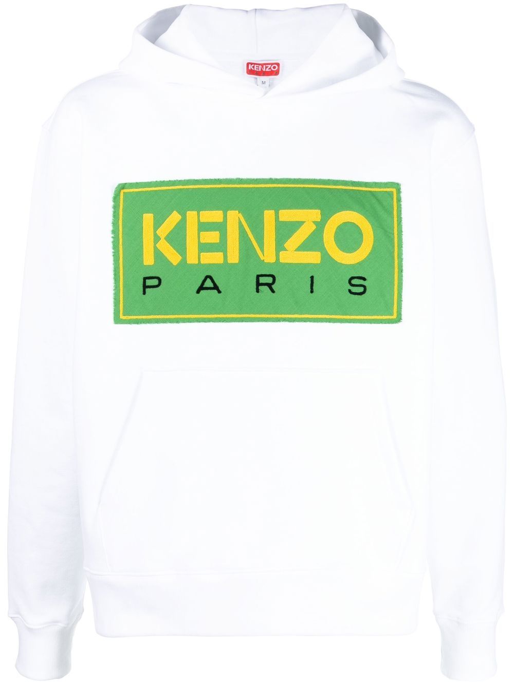 Kenzo logo-patch hoodie - White von Kenzo