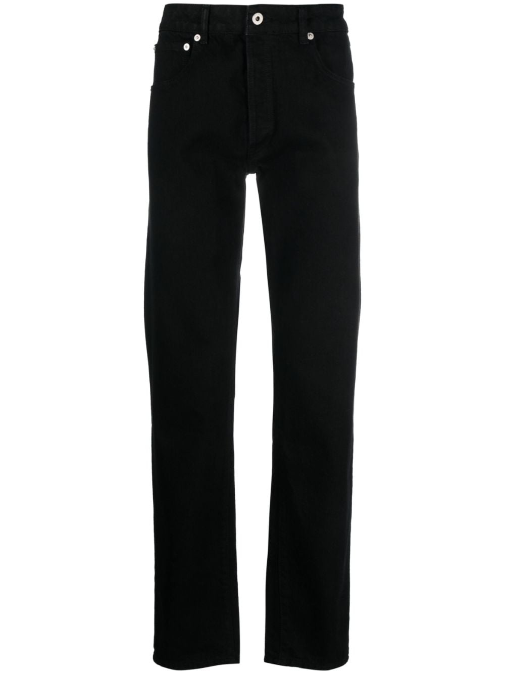 Kenzo logo-patch straight-leg jeans - Black von Kenzo