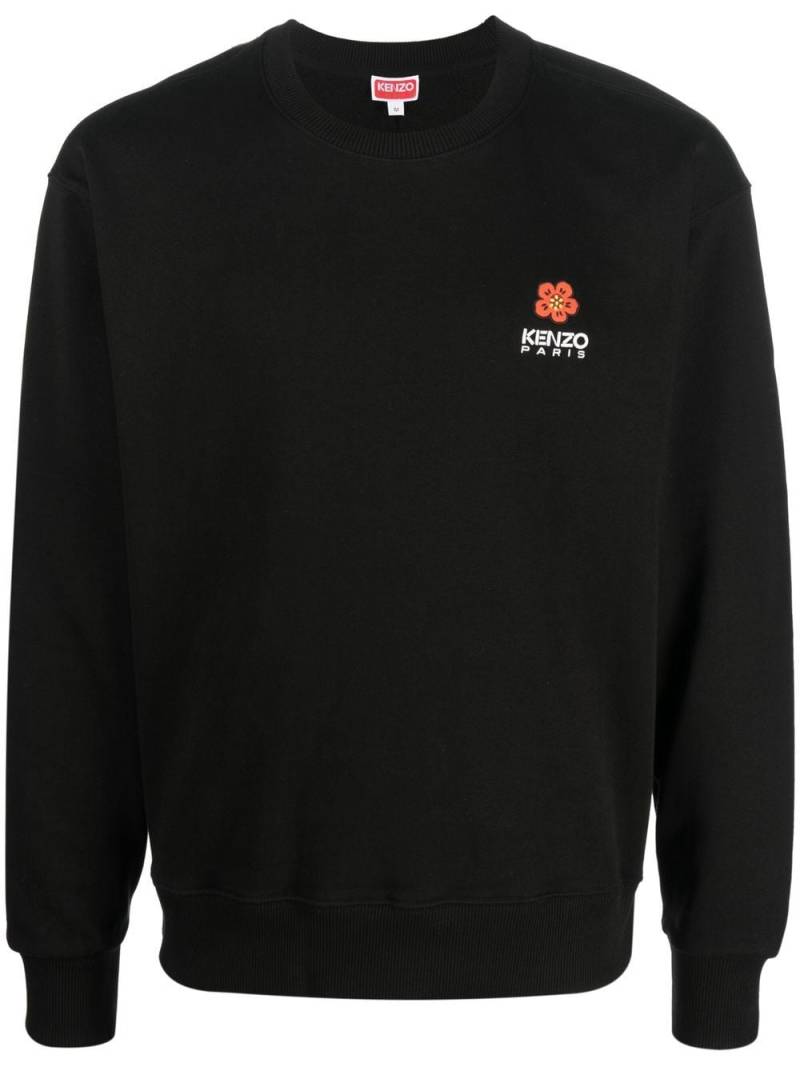 Kenzo logo-print cotton sweatshirt - Black von Kenzo