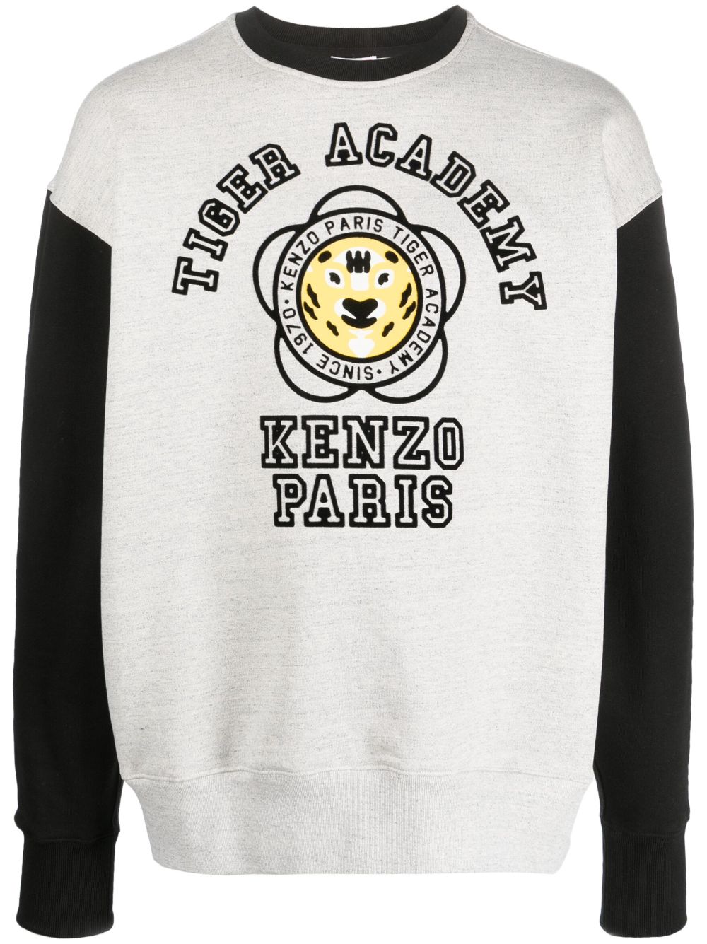 Kenzo logo-print cotton sweatshirt - Grey von Kenzo