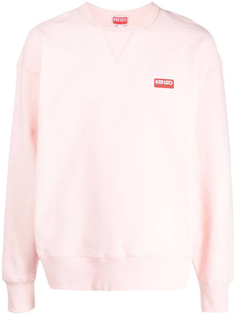 Kenzo logo-print cotton sweatshirt - Pink von Kenzo