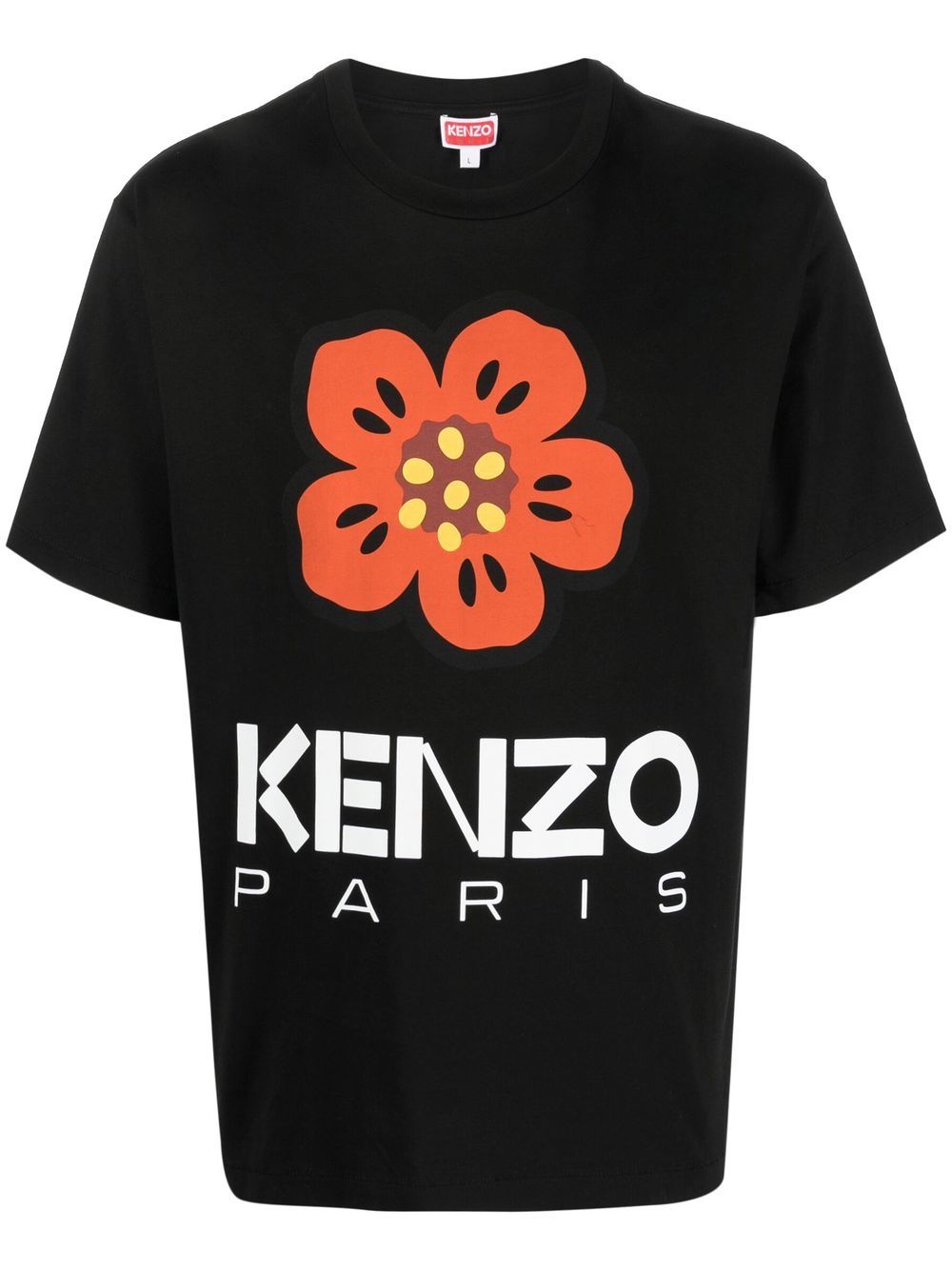 Kenzo logo-print short-sleeve T-shirt - Black von Kenzo