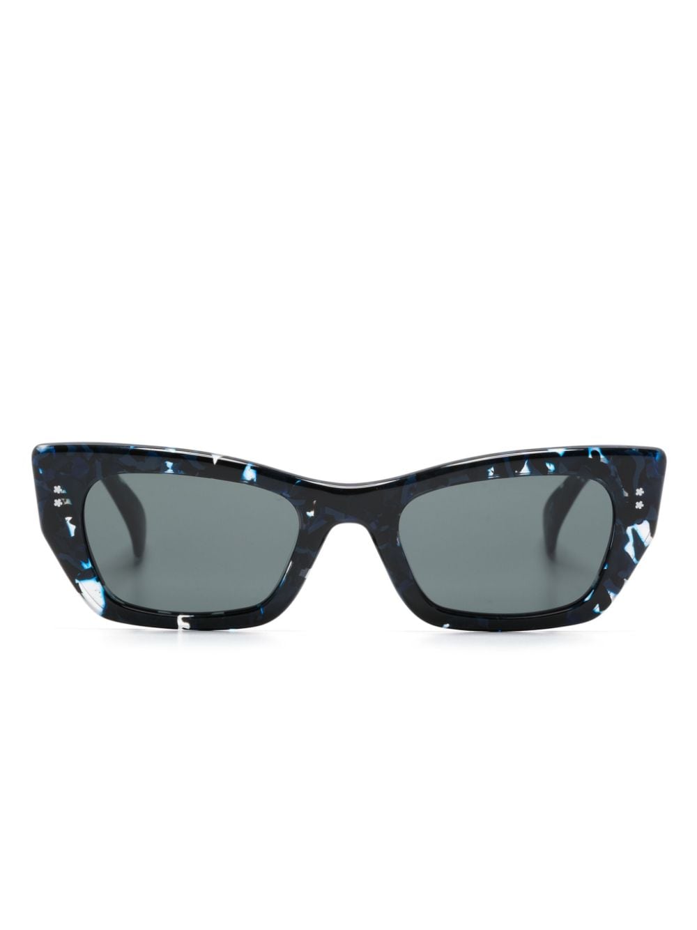 Kenzo marbled-pattern cat-eye sunglasses - Blue von Kenzo