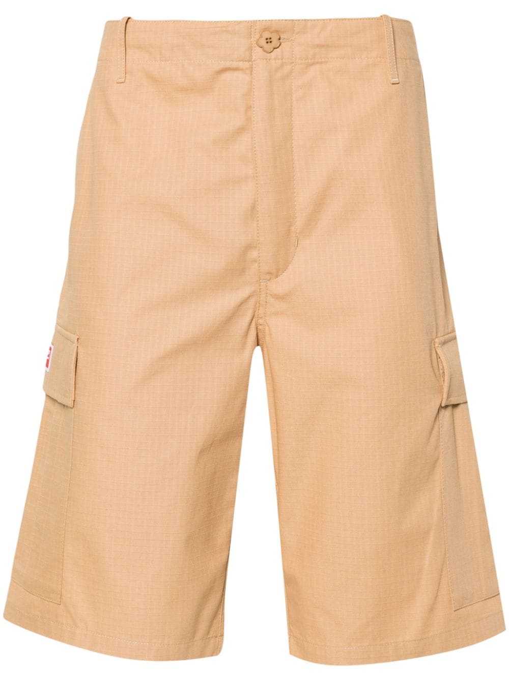 Kenzo mid-rise ripstop cargo shorts - Brown von Kenzo