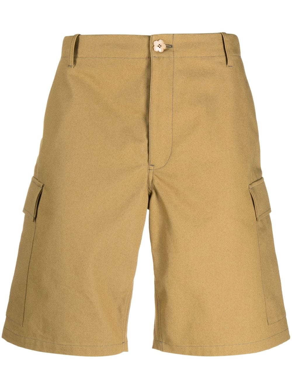 Kenzo multi-pocket cotton cargo shorts - Green von Kenzo