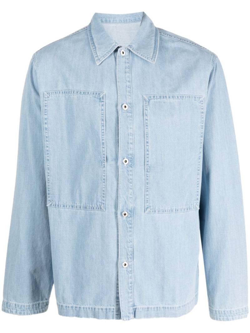 Kenzo patch-design denim shirt - Blue von Kenzo