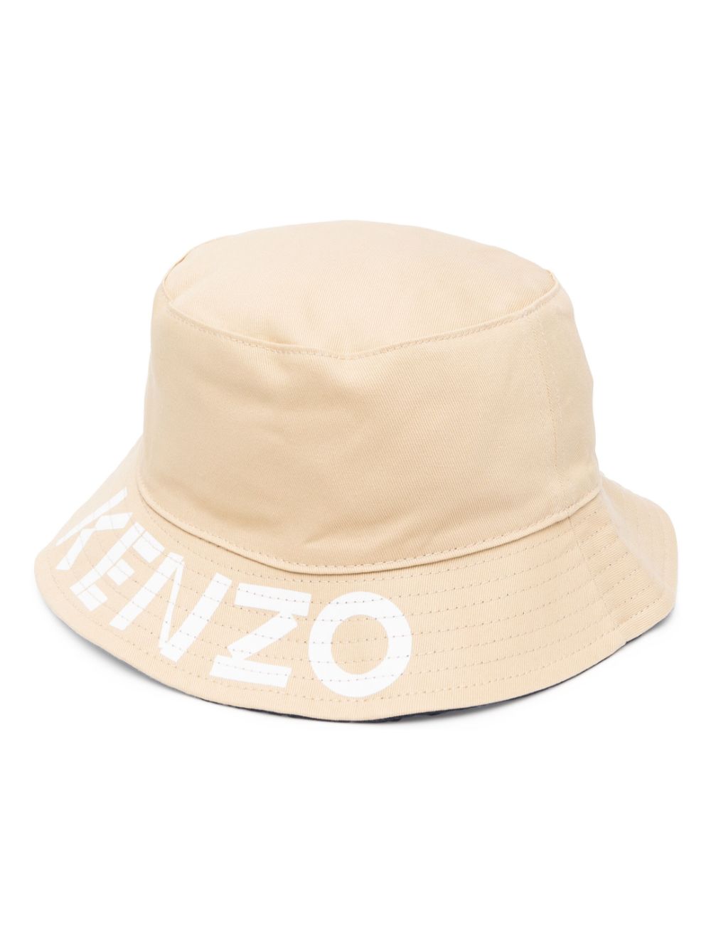Kenzo reversible logo-print buckle hat - Neutrals von Kenzo
