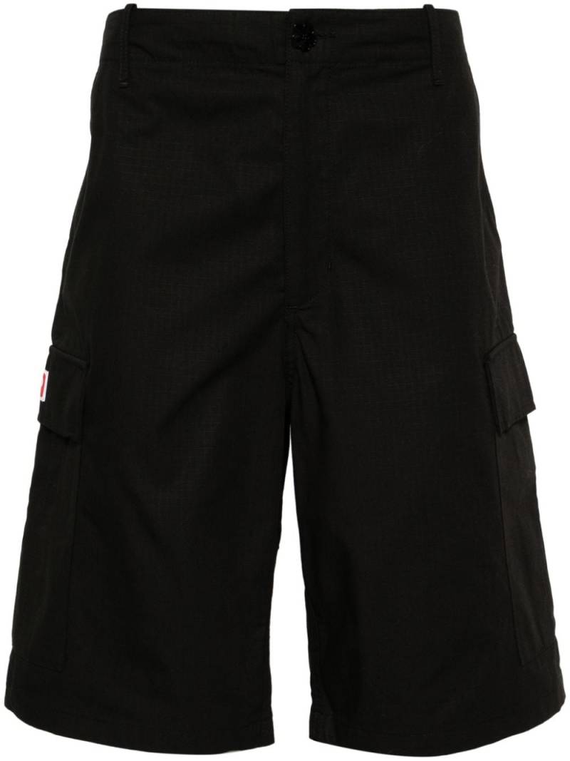 Kenzo ripstop cotton cargo shorts - Black von Kenzo