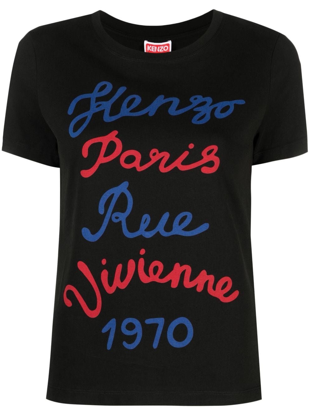 Kenzo slogan-print cotton T-shirt - Black von Kenzo