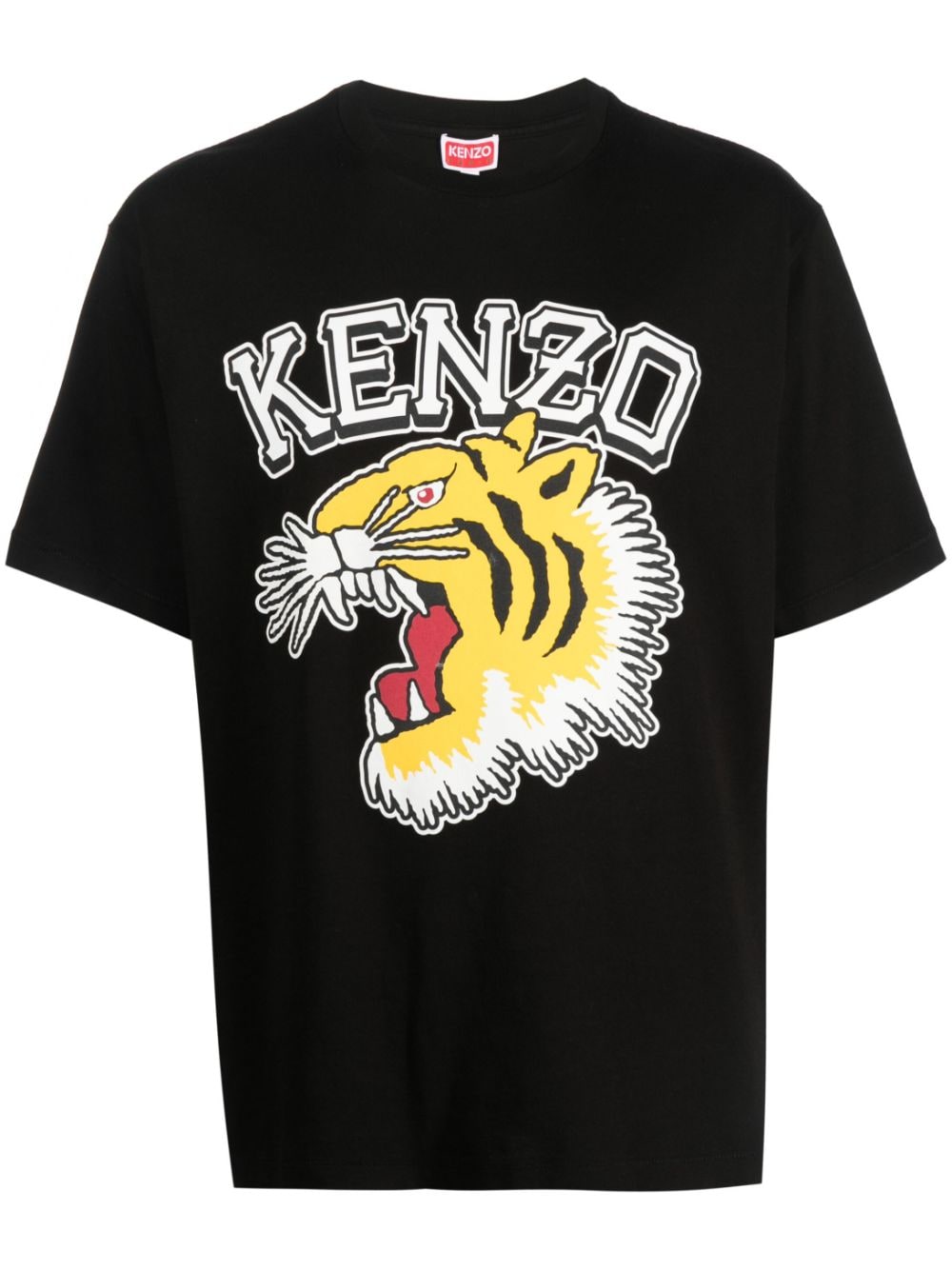Kenzo tiger-print cotton T-shirt - Black von Kenzo