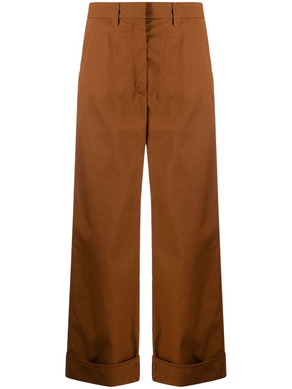 Kenzo wide-leg cotton trousers - Brown von Kenzo