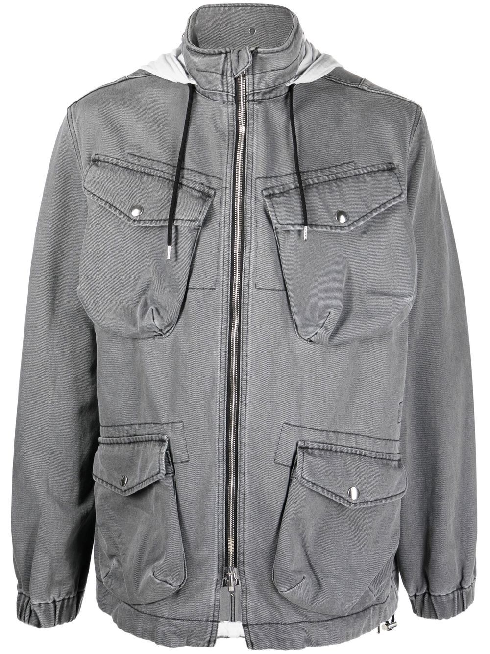 Kenzo zip-up hooded jacket - Grey von Kenzo