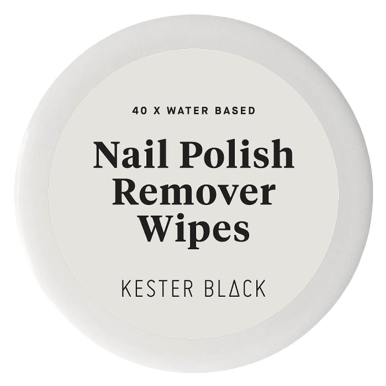 KB Nail Care - Water Based Nail Polish Remover Wipes von Kester Black
