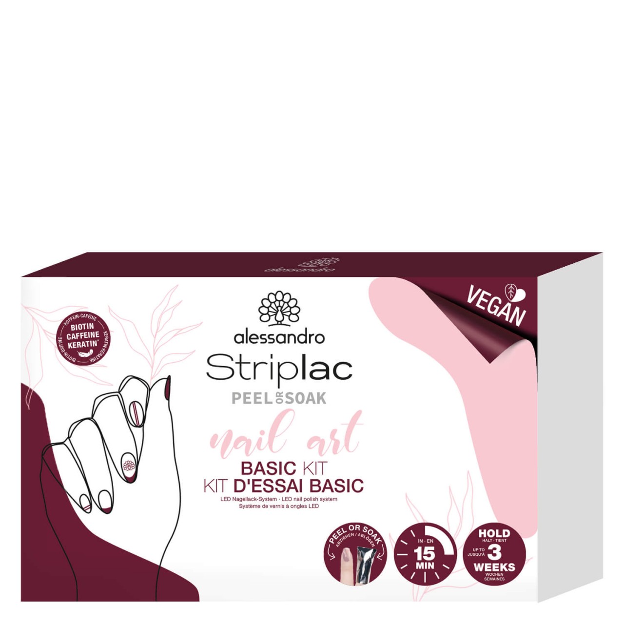 Striplac Peel or Soak - Nail Art Basic Kit von Alessandro