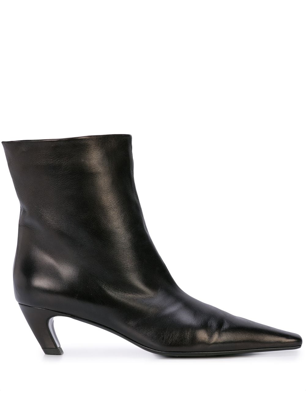 KHAITE The Arizona 50mm leather ankle boots - Black von KHAITE