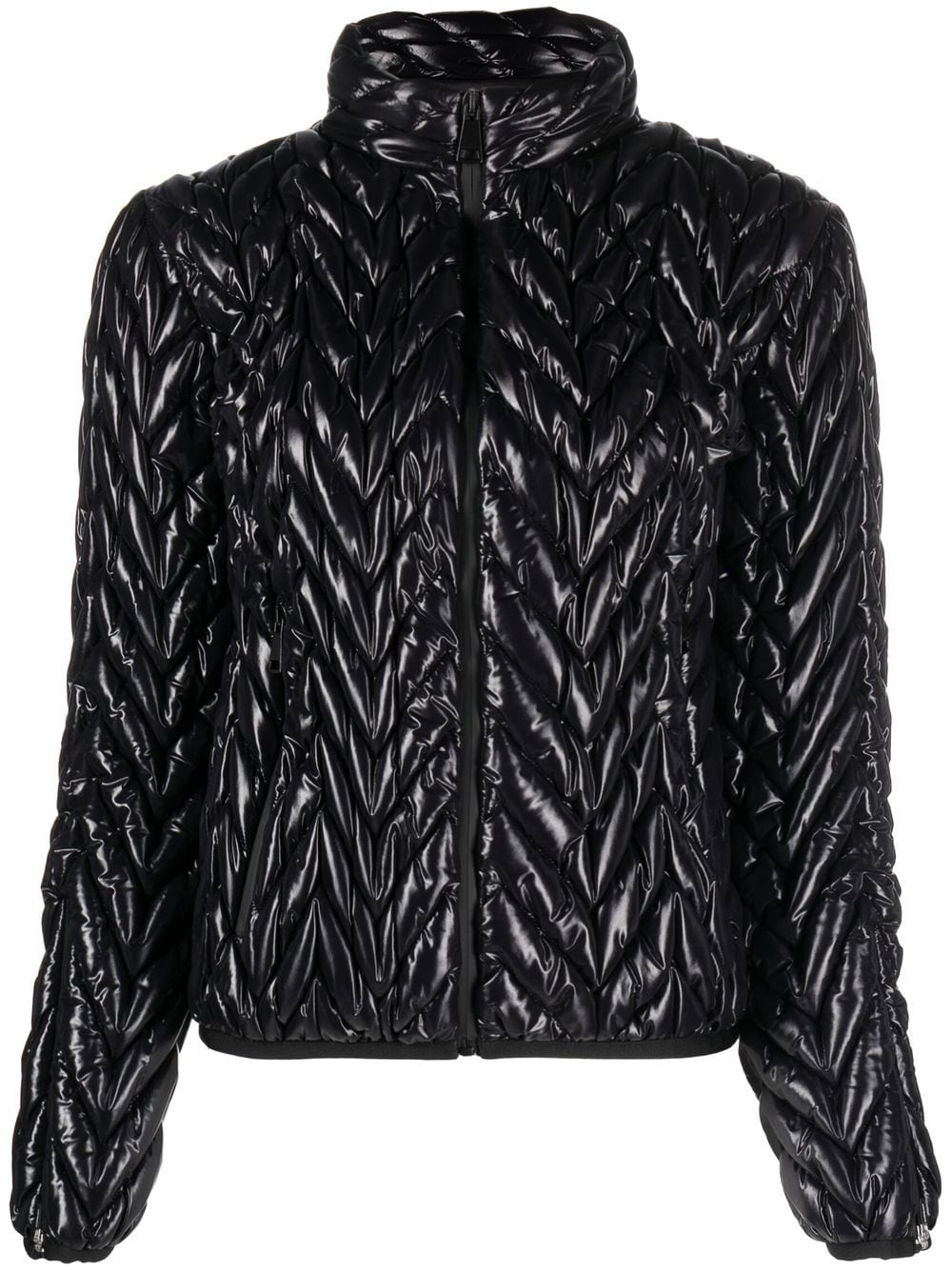 Khrisjoy Chevron-quilted ski jacket - Black von Khrisjoy