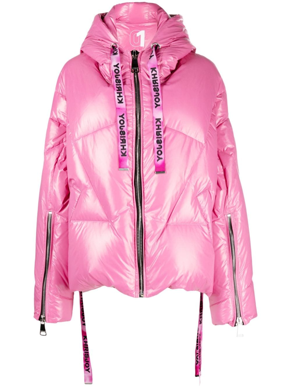 Khrisjoy Khris Iconic hooded padded jacket - Pink von Khrisjoy