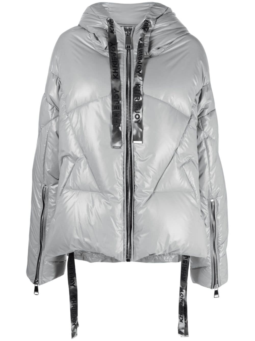 Khrisjoy Khris Iconic hooded padded jacket - Silver von Khrisjoy