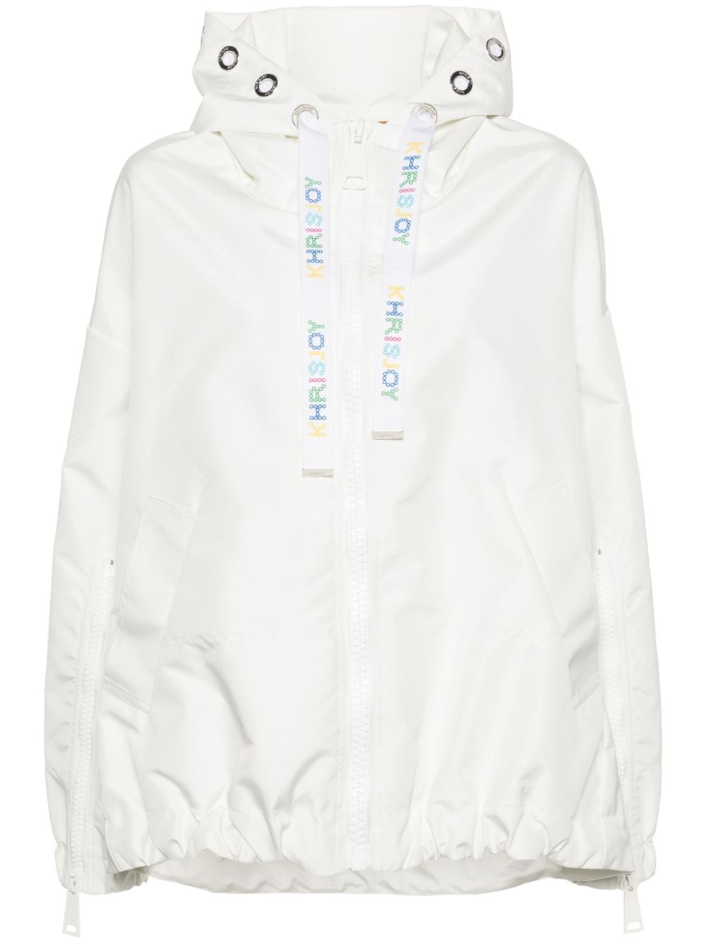 Khrisjoy New Khris hooded windbreaker jacket - White von Khrisjoy