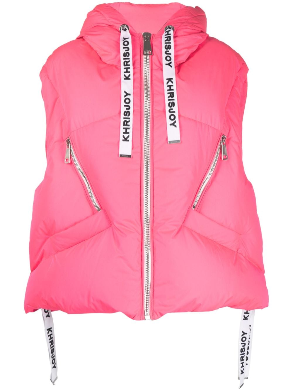 Khrisjoy Puff Iconic quilted hooded gilet - Pink von Khrisjoy