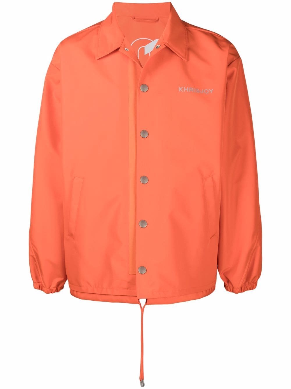 Khrisjoy drawstring-waist shirt jacket - Orange von Khrisjoy