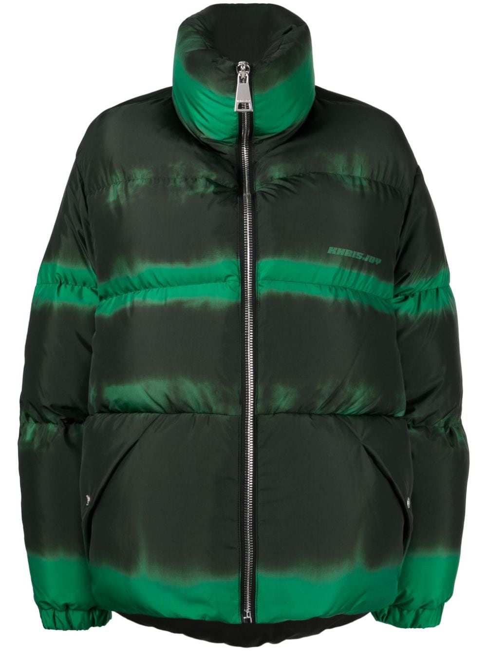 Khrisjoy faded-effect puffer jacket - Green von Khrisjoy