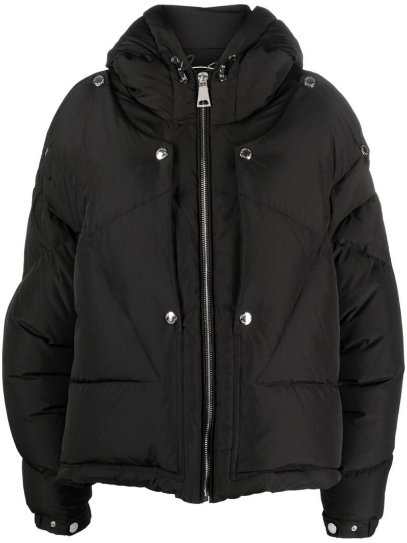 Khrisjoy hooded zip-up padded jacket - Black von Khrisjoy