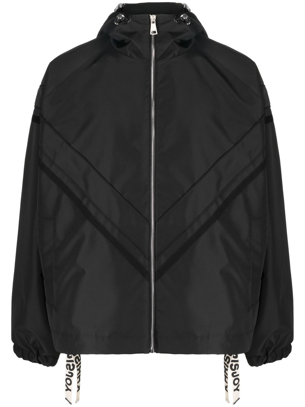 Khrisjoy hooded zipped-up jacket - Black von Khrisjoy