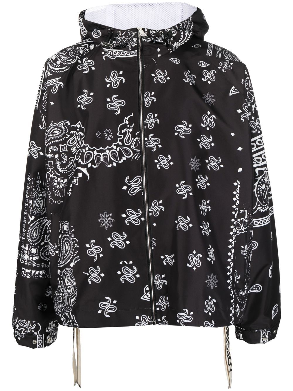 Khrisjoy paisley-embroidery hooded jacket - Black von Khrisjoy
