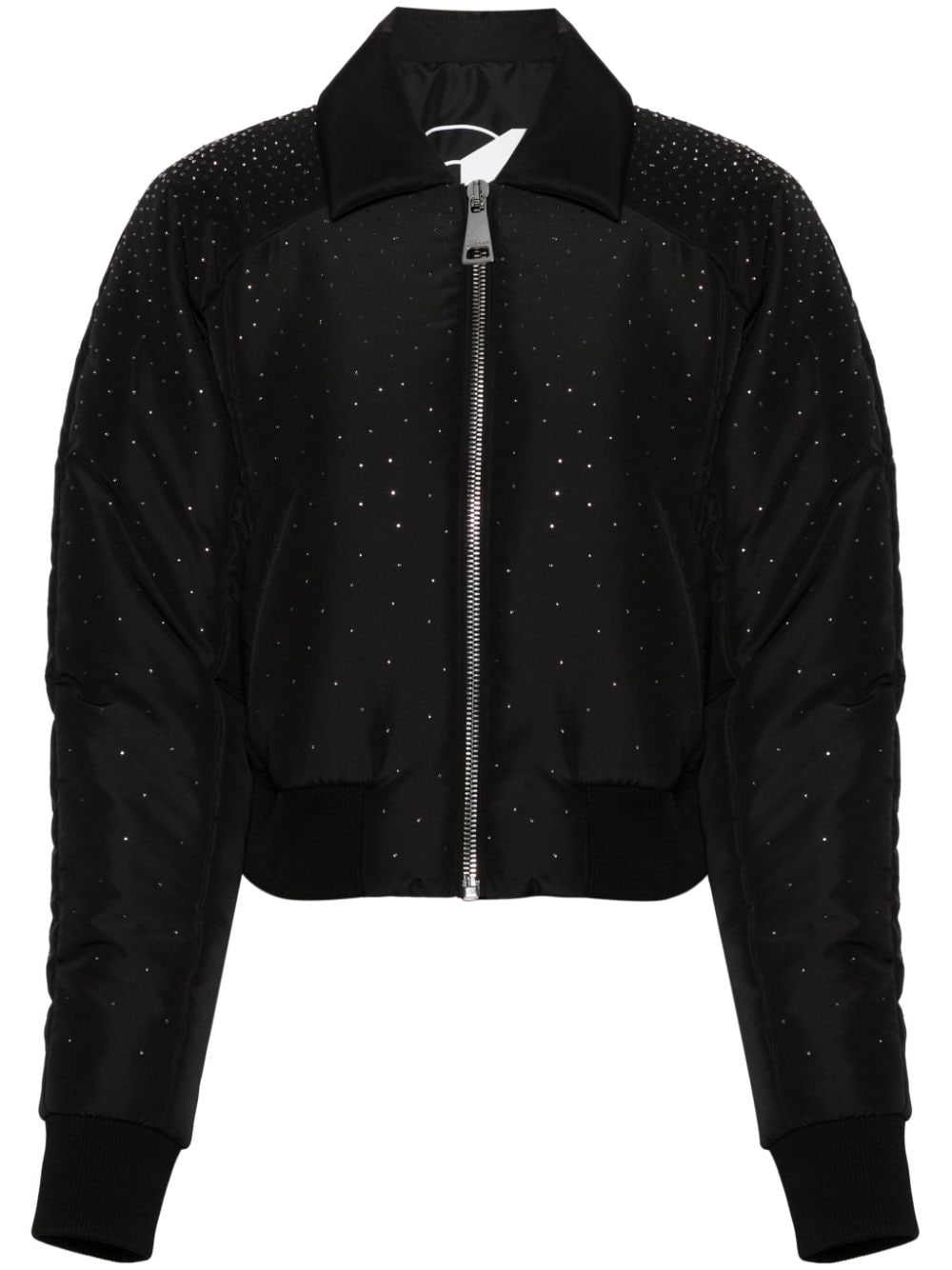 Khrisjoy rhinestone-embellished bomber jacket - Black von Khrisjoy