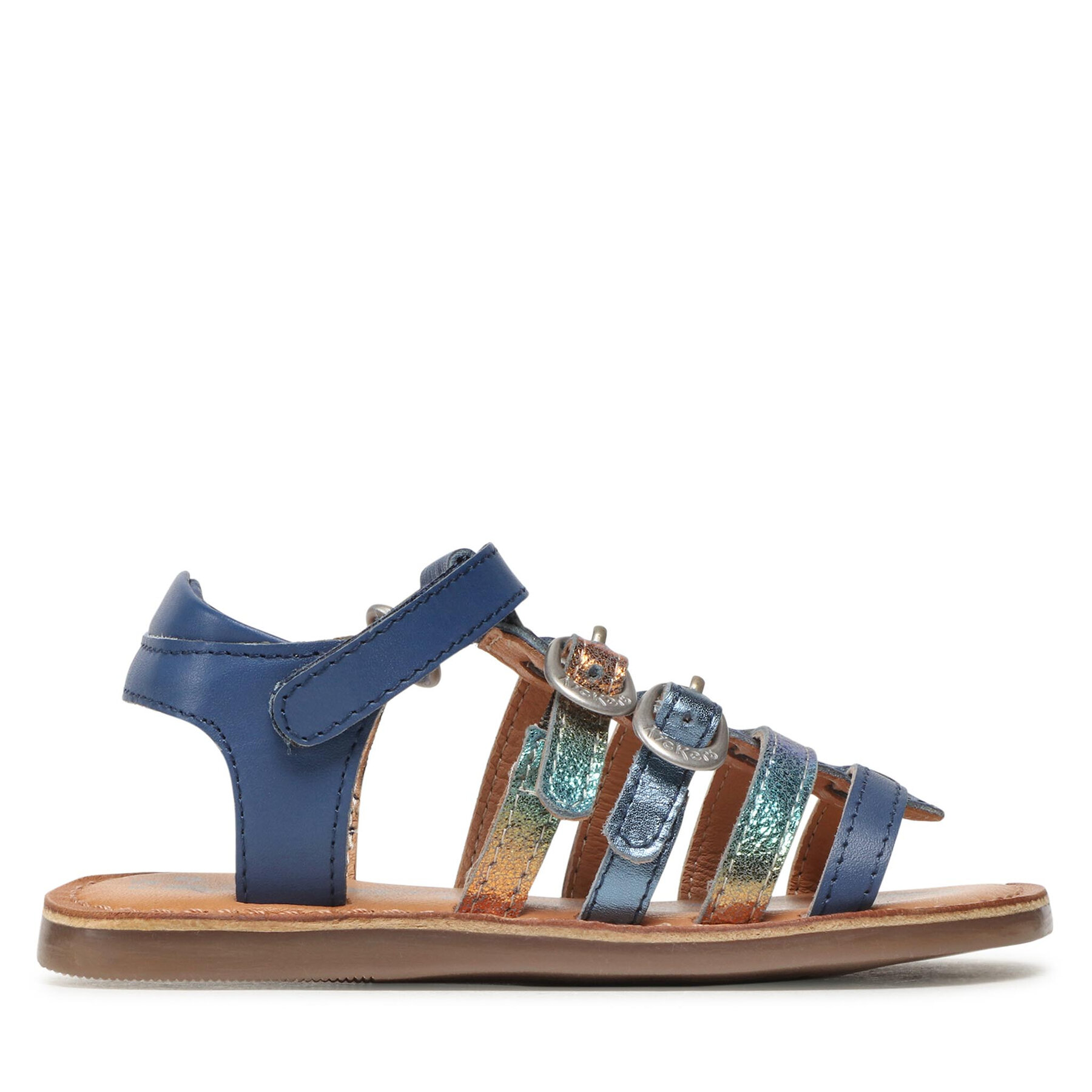 Sandalen Kickers Diveta 894651-30 S Bleu Fonce Metallise 51 von Kickers