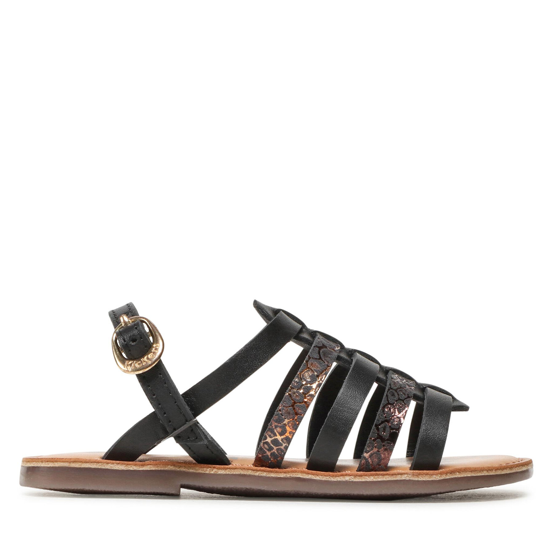 Sandalen Kickers Dixon 695577-30 M Noir Reptile 82 von Kickers