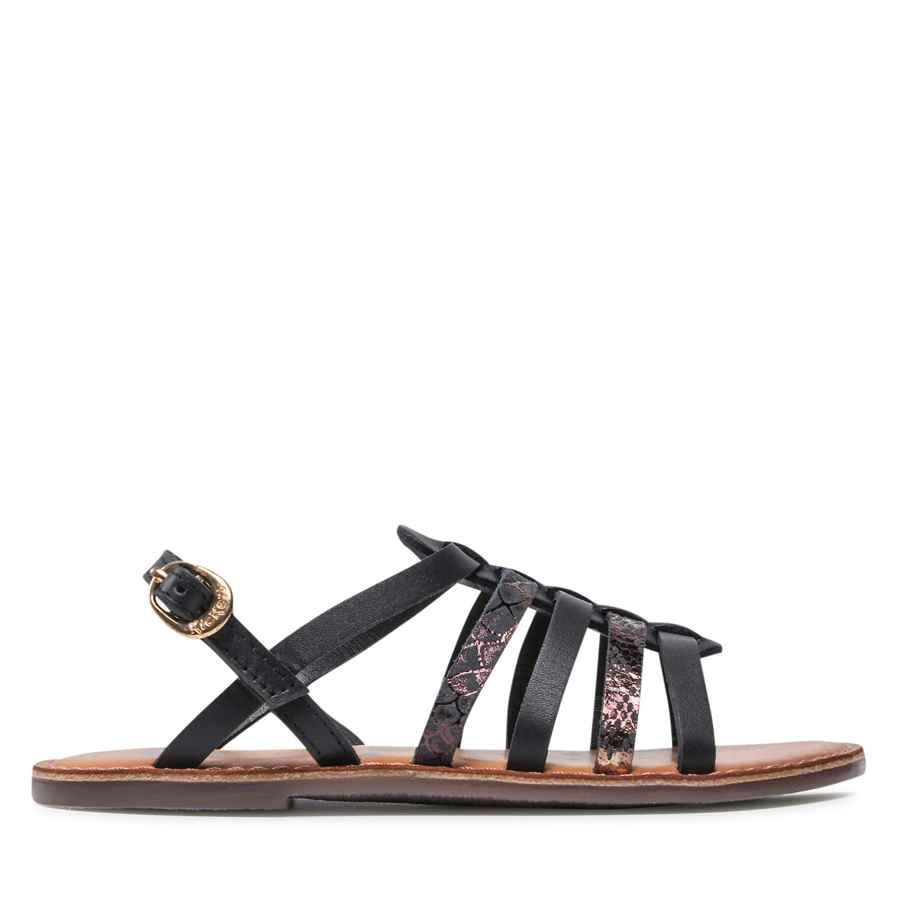 Sandalen Kickers Dixon 695577-30 S Noir Reptile 82 von Kickers