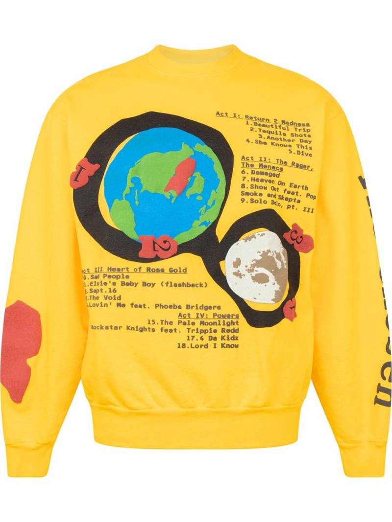 Kid Cudi x Cactus Plant Flea Market For MOTM III sweatshirt - Yellow von Kid Cudi