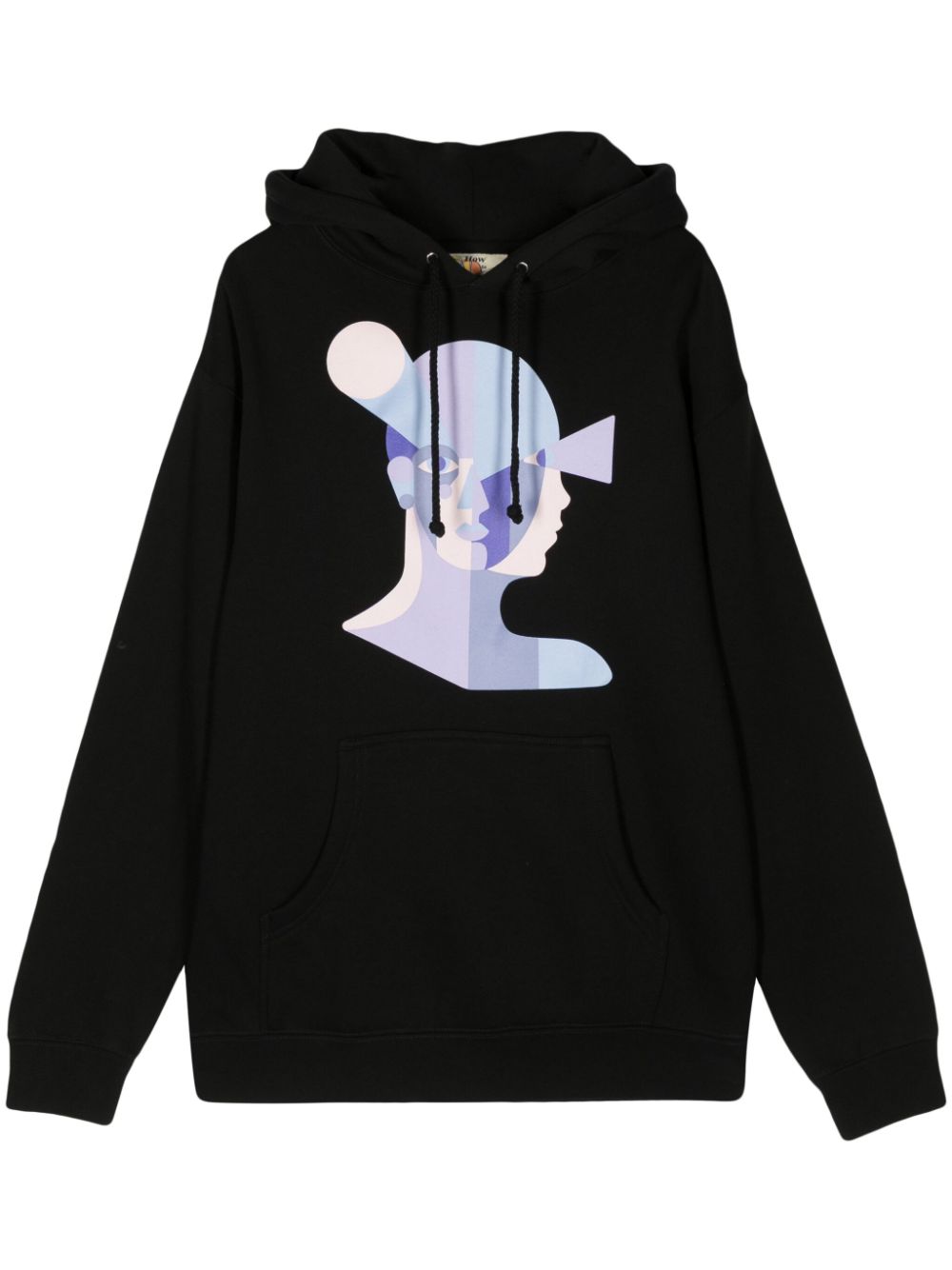 KidSuper Bauhaus Face printed hoodie - Black von KidSuper