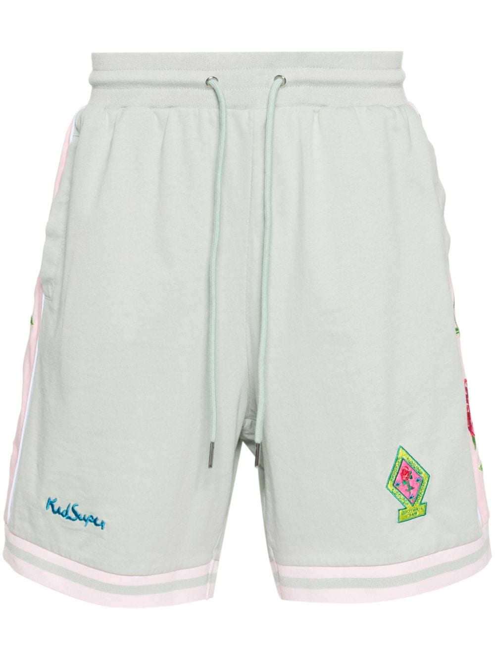 KidSuper Brooklyn Botanics cotton shorts - Pink von KidSuper
