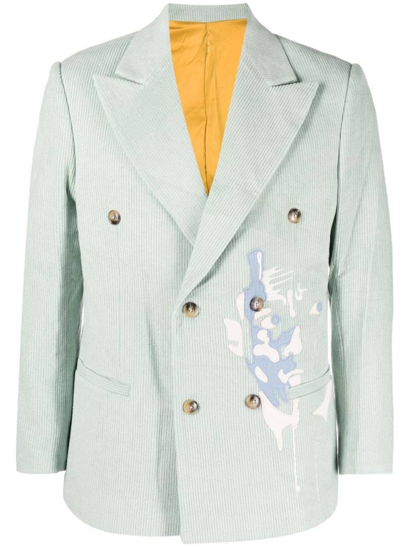 KidSuper Jazz Club corduroy blazer - Green von KidSuper