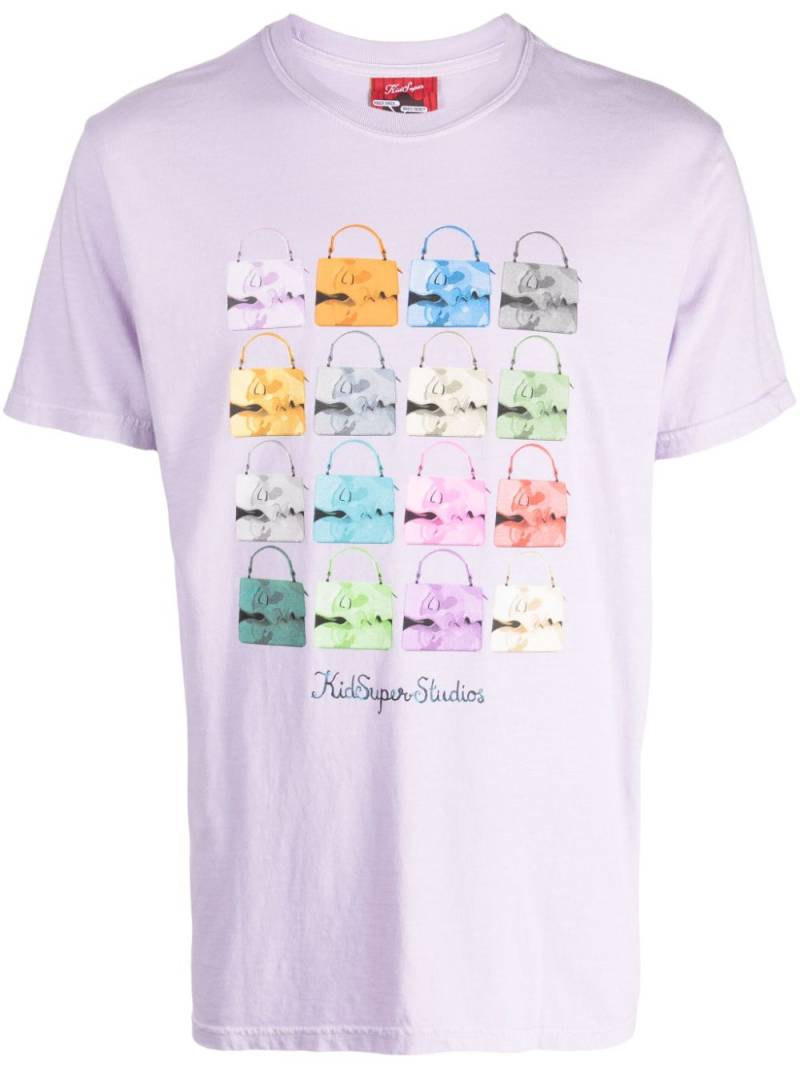 KidSuper Kissing Bags cotton T-shirt - Purple von KidSuper