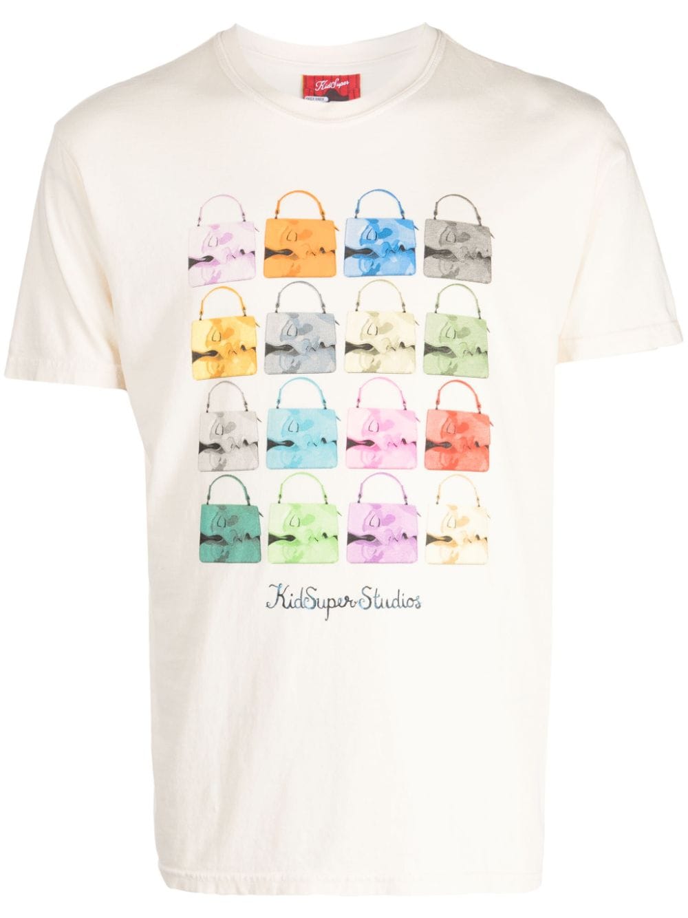 KidSuper Kissing Bags cotton T-shirt - Neutrals von KidSuper