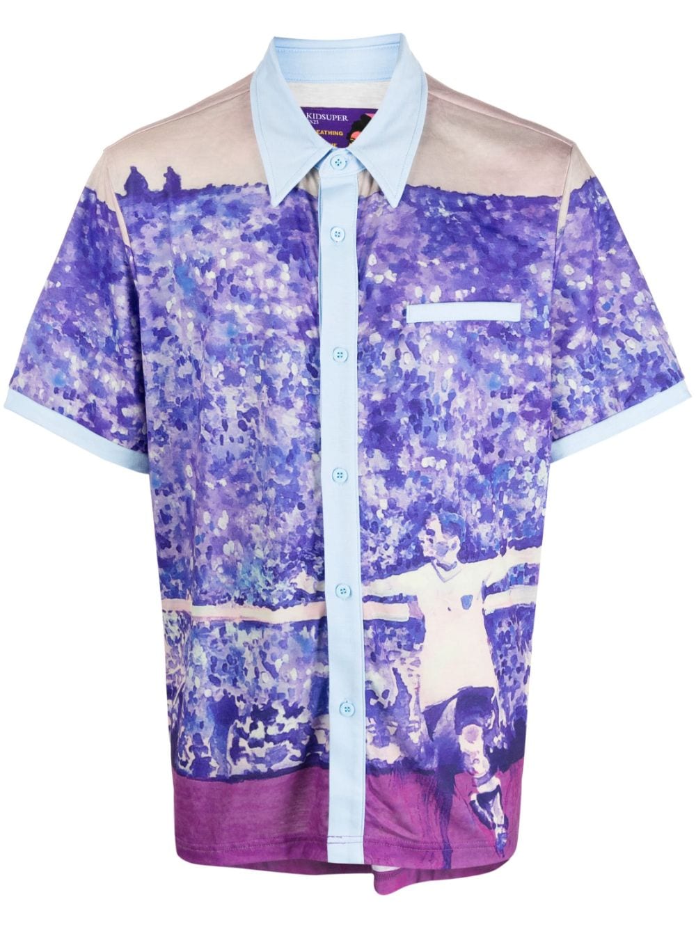 KidSuper graphic-print short-sleeved shirt - Purple von KidSuper