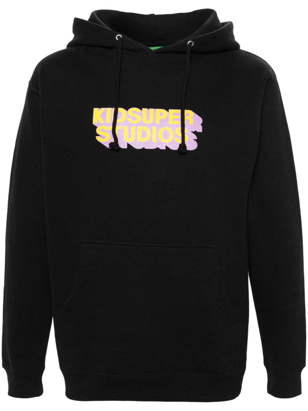 KidSuper logo-print cotton hoodie - Black von KidSuper