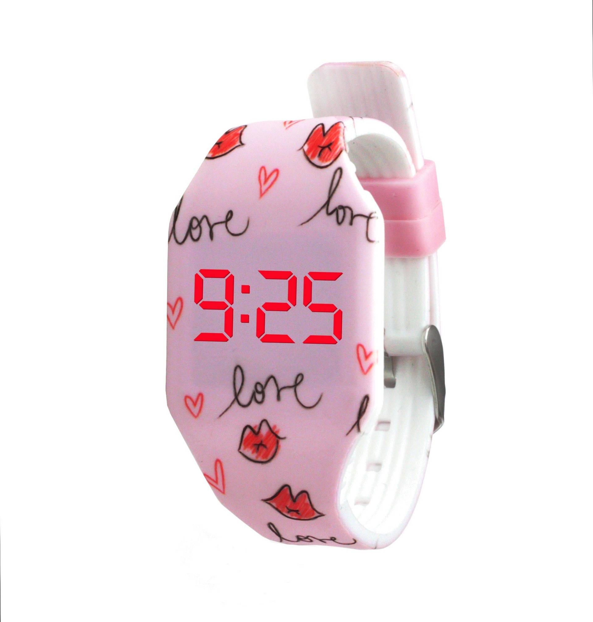 Digital Led Kinderuhr Love Unisex Multicolor ONE SIZE von Kiddus