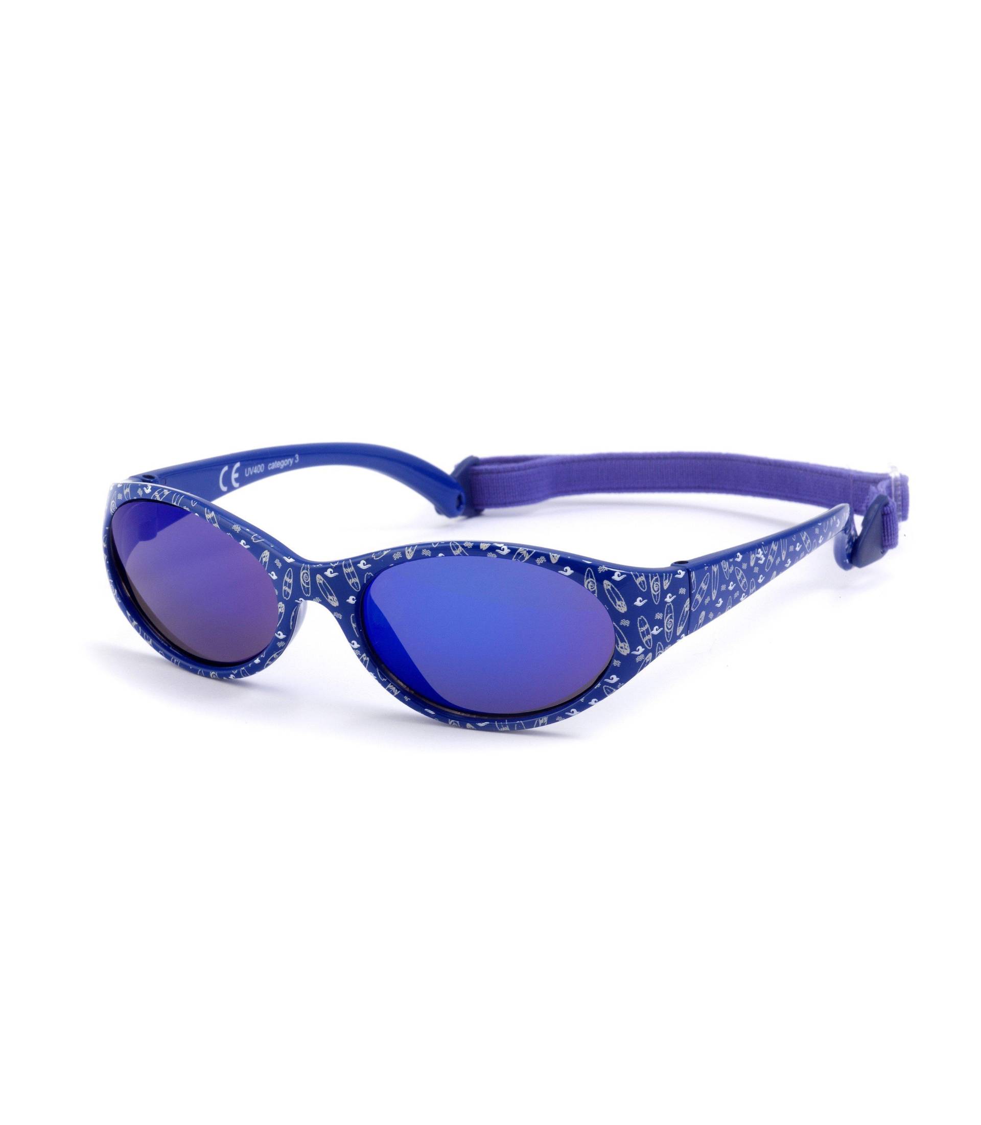Kids Comfort Kindersonnenbrille (ab 2 Jahren) Mädchen Blau 35mm von Kiddus